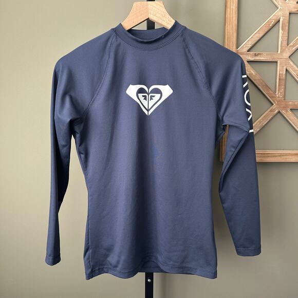 Roxy Women's Whole Hearted Long Sleeve UPF 50 Rashguard Med - Picture 2 of 7